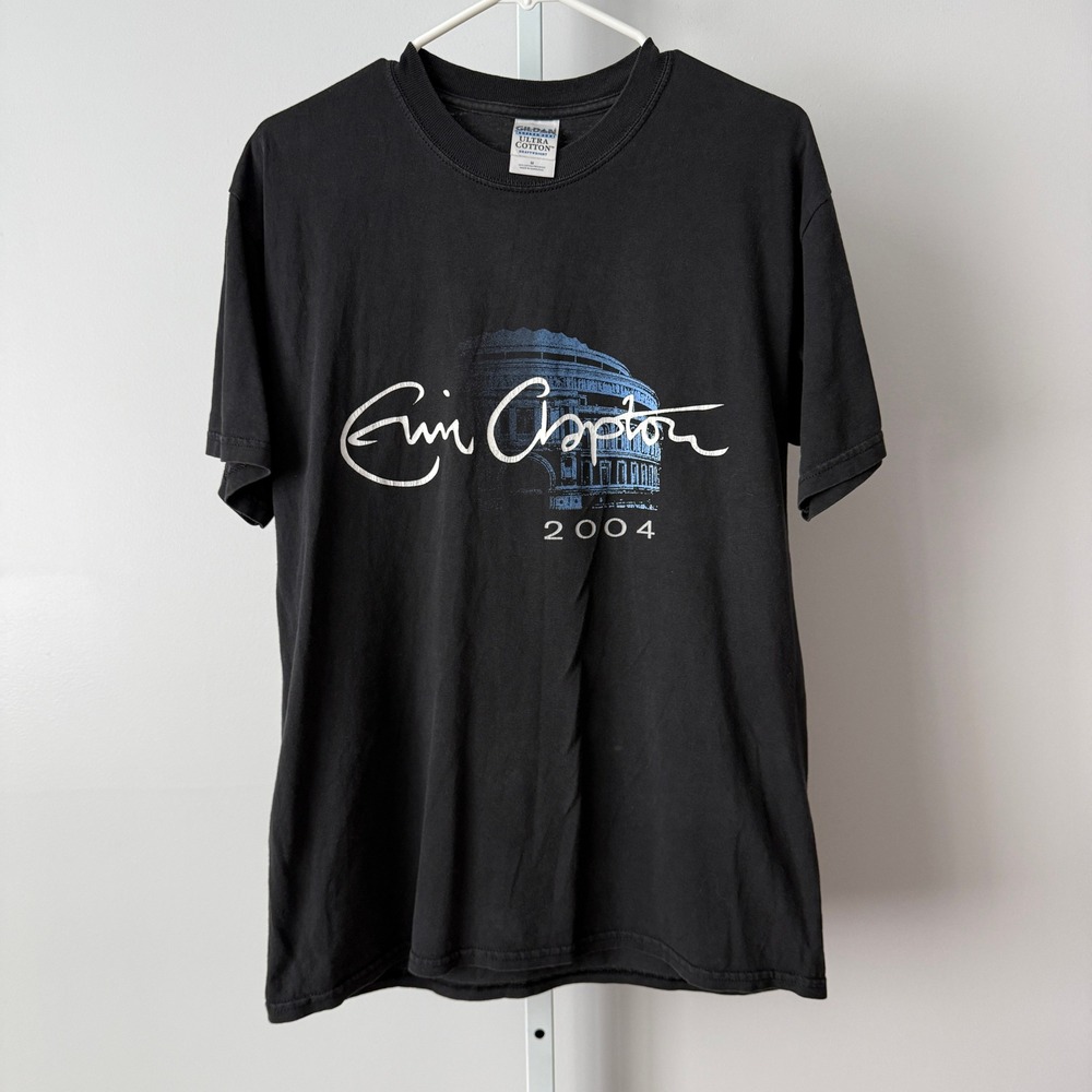 Y2K VTG M 2004 Black Eric Clapton Royal Concert Tour T-Shirt Rock Streetwear